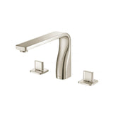 Isenberg By Flusso - 3 Hole Deck Mount Roman Tub Faucet - Brushed Nickel PVD