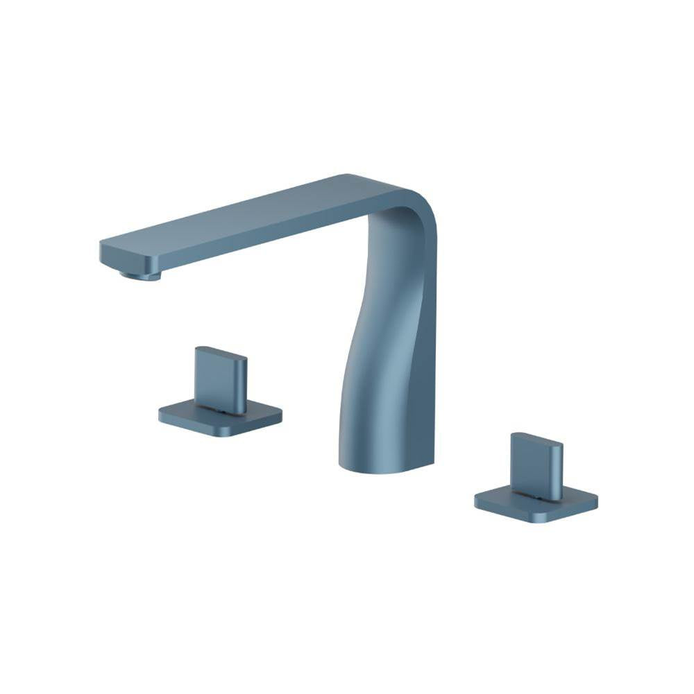 Isenberg By Flusso - 3 Hole Deck Mount Roman Tub Faucet - Blue Platinum