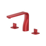 Isenberg By Flusso - 3 Hole Deck Mount Roman Tub Faucet - Deep Red