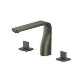 Isenberg By Flusso - 3 Hole Deck Mount Roman Tub Faucet - Gun Metal Grey