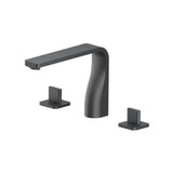 Isenberg By Flusso - 3 Hole Deck Mount Roman Tub Faucet - Rock Grey