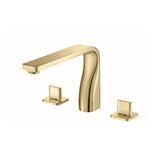 Isenberg By Flusso - 3 Hole Deck Mount Roman Tub Faucet - Satin Brass PVD