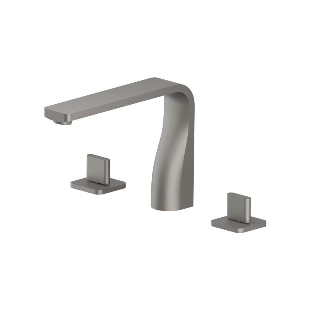 Isenberg By Flusso - 3 Hole Deck Mount Roman Tub Faucet - Steel Grey