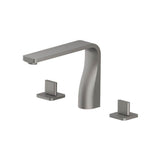 Isenberg By Flusso - 3 Hole Deck Mount Roman Tub Faucet - Steel Grey
