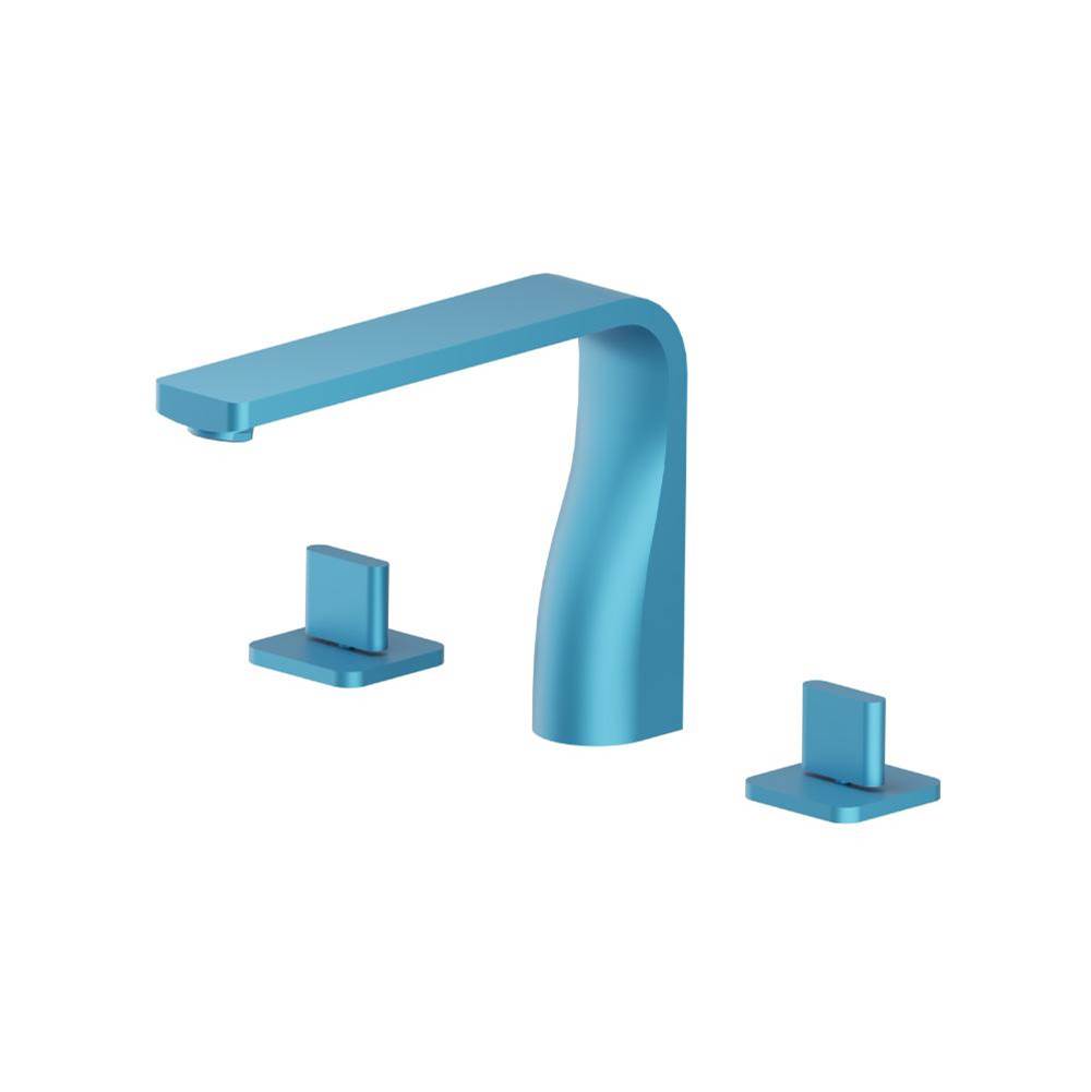 Isenberg By Flusso - 3 Hole Deck Mount Roman Tub Faucet - Sky Blue