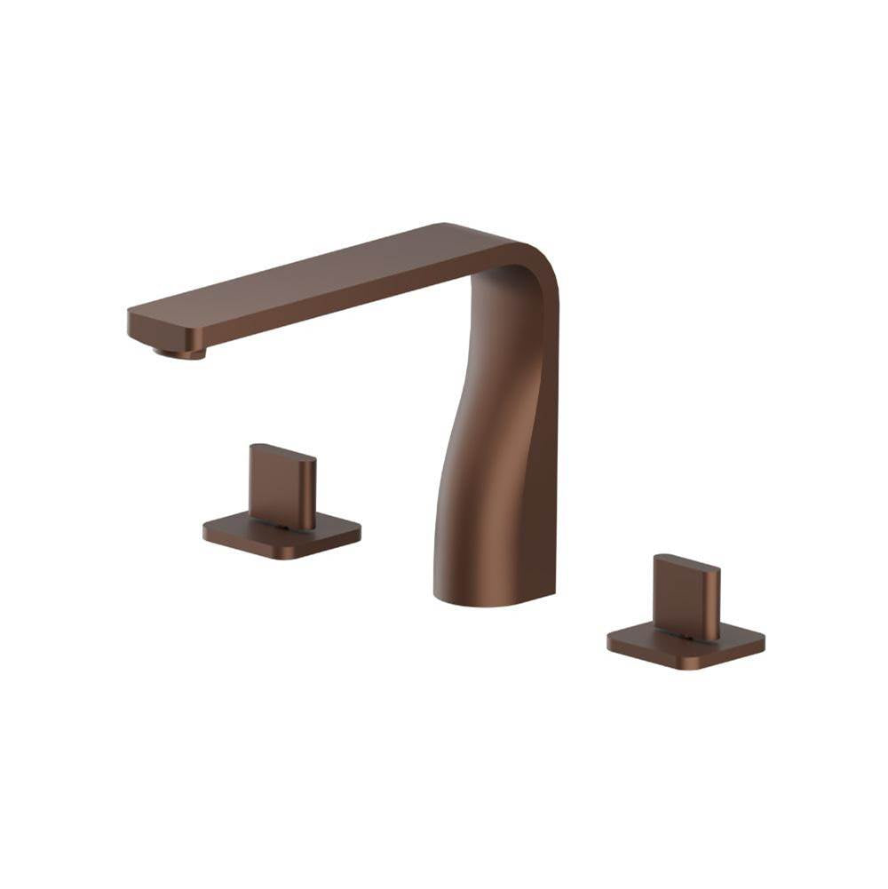 Isenberg By Flusso - 3 Hole Deck Mount Roman Tub Faucet - Vortex Brown