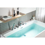 Five Hole Deck Mounted Roman Tub Faucet With Hand Shower