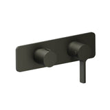 Isenberg By Flusso - 3/4'' Horizontal Thermostatic Shower Valve % Trim - 1 Ouptut - Dark Green