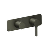 Isenberg By Flusso - 3/4'' Horizontal Thermostatic Shower Valve % Trim - 1 Ouptut - Gun Metal Grey