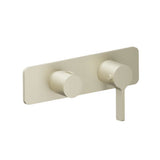 Isenberg By Flusso - 3/4'' Horizontal Thermostatic Shower Valve % Trim - 1 Ouptut - Light Tan