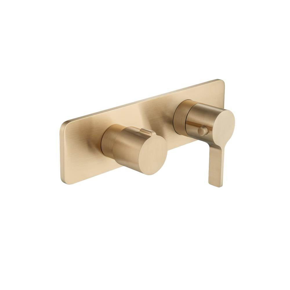 Isenberg By Flusso - Trim For Thermostatic Valve - Brushed Bronze Pvd