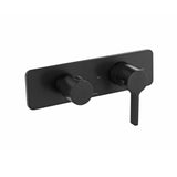 Isenberg By Flusso - 3/4'' Horizontal Thermostatic Shower Valve & Trim - 3 Output - Matte Black