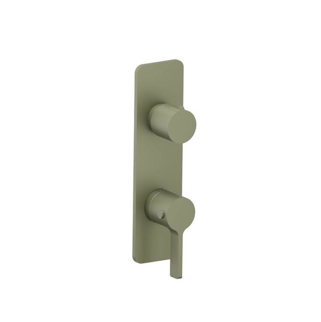 Isenberg By Flusso - 3/4'' Horizontal Thermostatic Shower Valve & Trim - 1- Output - Army Green