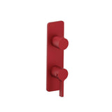 Isenberg By Flusso - 3/4'' Horizontal Thermostatic Shower Valve & Trim - 1- Output - Crimson