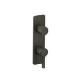 Isenberg By Flusso - 3/4'' Horizontal Thermostatic Shower Valve & Trim - 1- Output - Dark Green