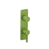 Isenberg By Flusso - 3/4'' Horizontal Thermostatic Shower Valve & Trim - 1- Output - Isenberg Green