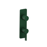 Isenberg By Flusso - 3/4'' Horizontal Thermostatic Shower Valve & Trim - 1- Output - Leaf Green