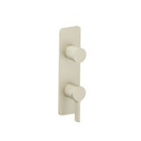 Isenberg By Flusso - 3/4'' Horizontal Thermostatic Shower Valve & Trim - 1- Output - Light Tan