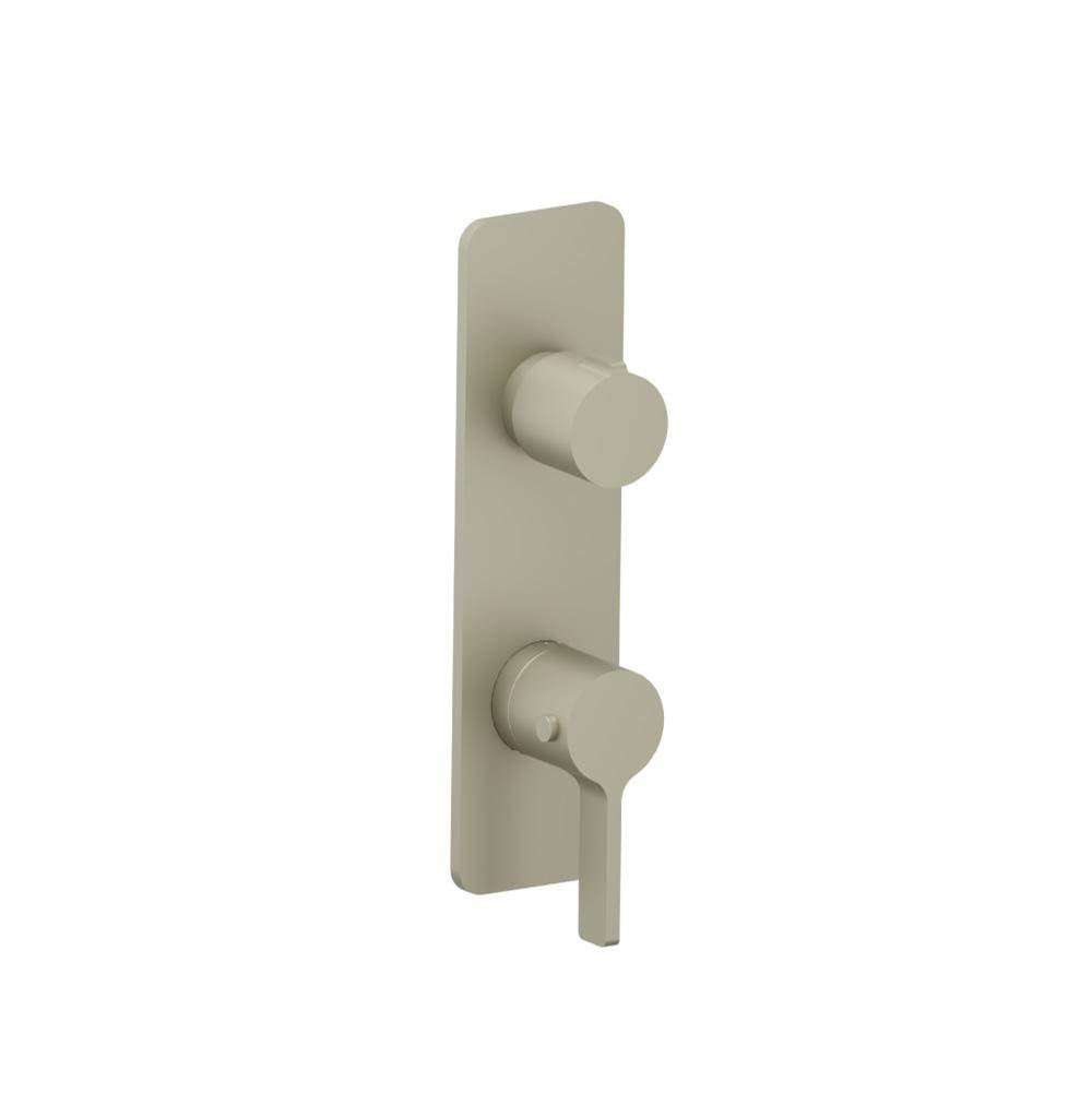 Isenberg By Flusso - 3/4'' Horizontal Thermostatic Shower Valve & Trim - 1- Output - Light Verde