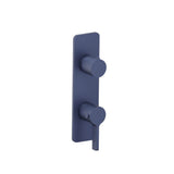 Isenberg By Flusso - 3/4'' Horizontal Thermostatic Shower Valve & Trim - 1- Output - Navy Blue