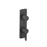 Isenberg By Flusso - 3/4'' Horizontal Thermostatic Shower Valve & Trim - 1- Output - Rock Grey