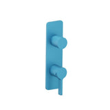 Isenberg By Flusso - 3/4'' Horizontal Thermostatic Shower Valve & Trim - 1- Output - Sky Blue