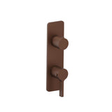 Isenberg By Flusso - 3/4'' Horizontal Thermostatic Shower Valve & Trim - 1- Output - Vortex Brown