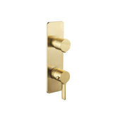 Isenberg By Flusso - 3/4'' Thermostatic Shower Valve & Trim  - 3-Output - Satin Brass PVD