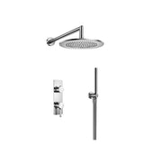 Isenberg By Flusso - Two Output Shower Set With Shower Head And Hand Held - Chrome