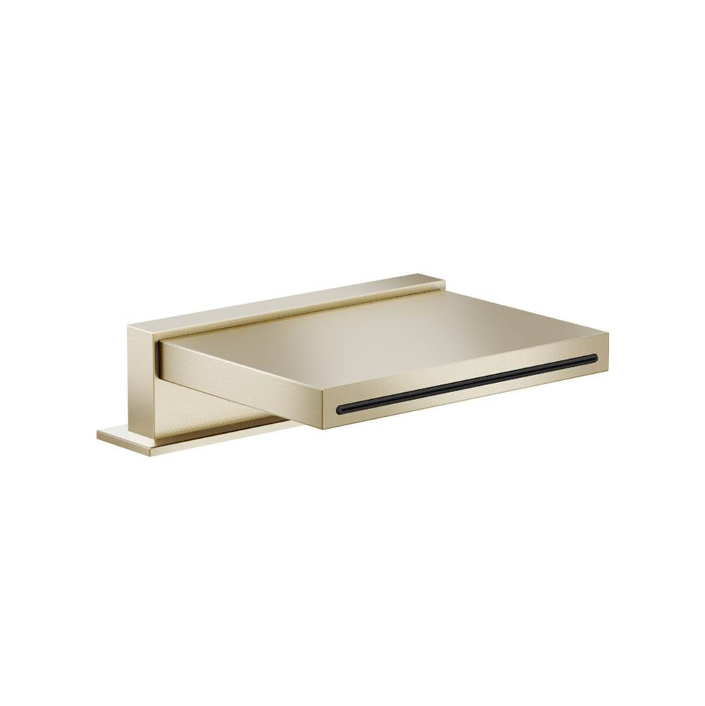 Isenberg By Flusso - Deck Mount Cascade Flow Water Fall Tub Filler - Brushed Nickel PVD