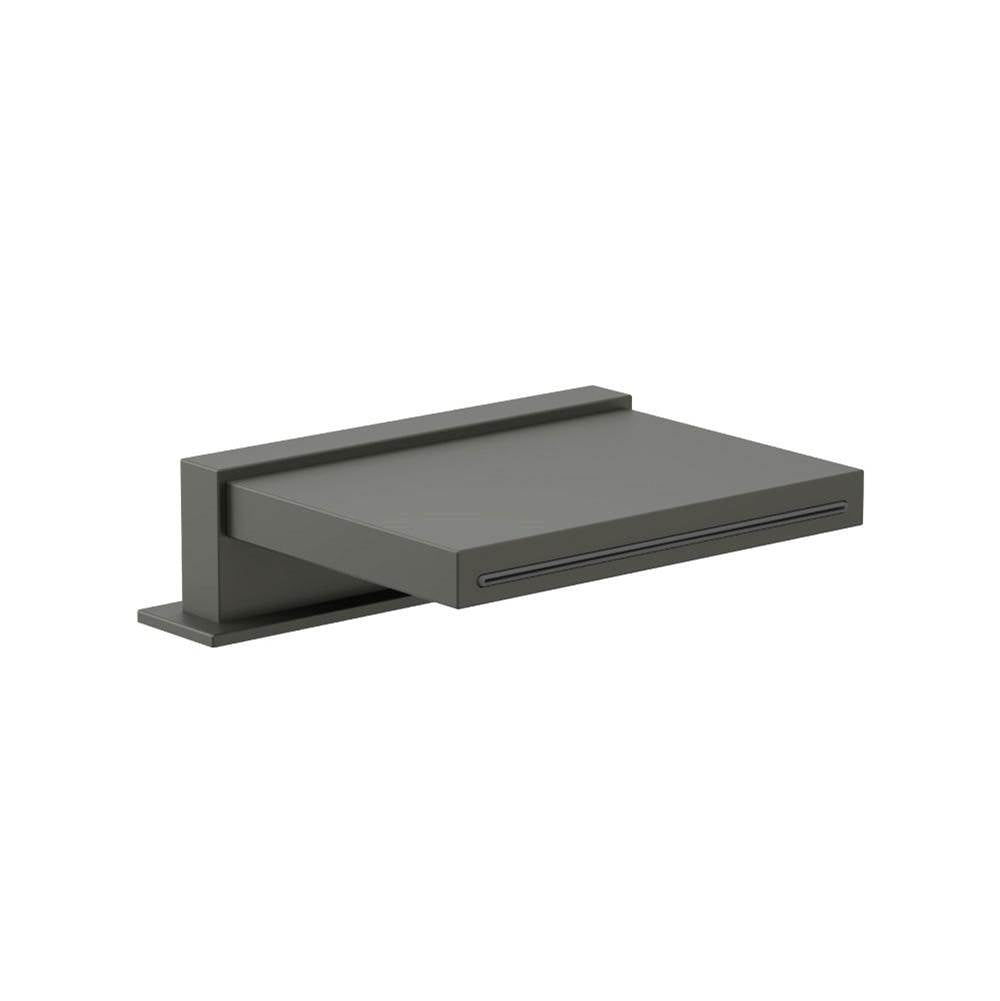 Isenberg By Flusso - Deck Mount Cascade Flow Water Fall Tub Filler - Gun Metal Grey