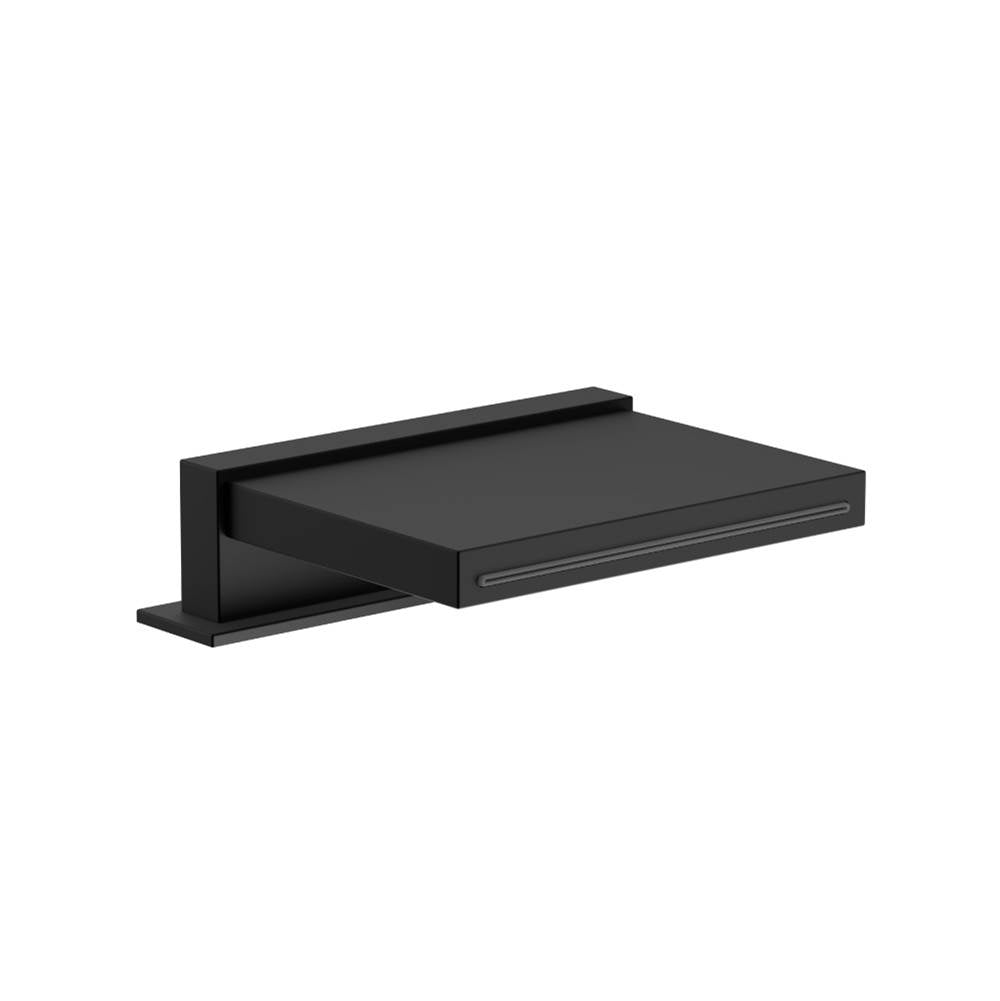 Isenberg By Flusso - Deck Mount Cascade Flow Water Fall Tub Filler - Matte Black