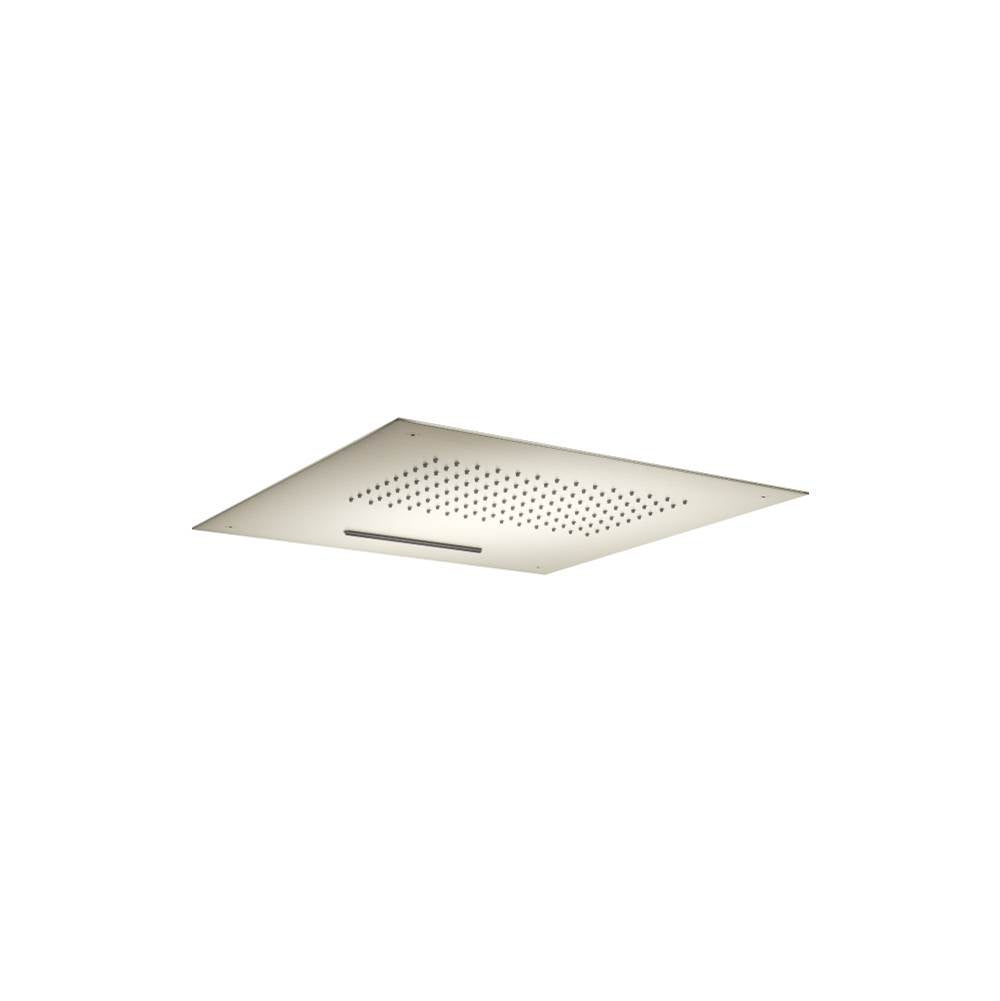 Isenberg By Flusso - 15'' Stainless Steel Flush Mount Rainhead With Cascade Waterfall - Brushed Nickel PVD