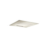 Isenberg By Flusso - 15'' Stainless Steel Flush Mount Rainhead With Cascade Waterfall - Brushed Nickel PVD