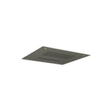 Isenberg By Flusso - 15'' Stainless Steel Flush Mount Rainhead With Cascade Waterfall - Gun Metal Grey