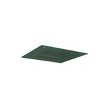 Isenberg By Flusso - 15'' Stainless Steel Flush Mount Rainhead With Cascade Waterfall - Leaf Green