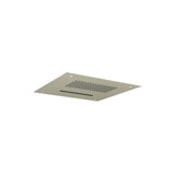 Isenberg By Flusso - 15'' Stainless Steel Flush Mount Rainhead With Cascade Waterfall - Light Verde