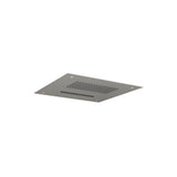 Isenberg By Flusso - 15'' Stainless Steel Flush Mount Rainhead With Cascade Waterfall - Steel Grey