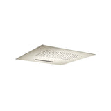Isenberg By Flusso - 20'' Stainless Steel Flush Mount Rainhead With Cascade Waterfall - Brushed Nickel PVD