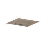 Isenberg By Flusso - 20'' Stainless Steel Flush Mount Rainhead With Cascade Waterfall - Dark Tan