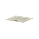Isenberg By Flusso - 20'' Stainless Steel Flush Mount Rainhead With Cascade Waterfall - Light Tan