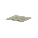 Isenberg By Flusso - 20'' Stainless Steel Flush Mount Rainhead With Cascade Waterfall - Light Verde