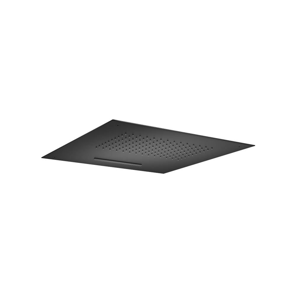 Isenberg By Flusso - 20'' Stainless Steel Flush Mount Rainhead With Cascade Waterfall - Matte Black