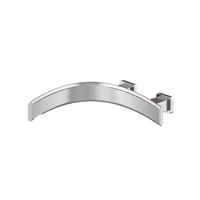 Isenberg By Flusso - Wall Mount Faucet Spout - Left Facing Curvature - Brushed Nickel PVD