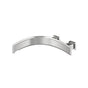 Isenberg By Flusso - Wall Mount Faucet Spout - Left Facing Curvature - Brushed Nickel PVD