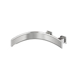 Isenberg By Flusso - Wall Mount Tub Spout - Left Facing Curvature - Brushed Nickel PVD