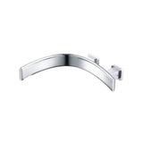 Isenberg By Flusso - Wall Mount Touchless Faucet With Electronic Sensor Box - Left Facing Curvature - Chrome