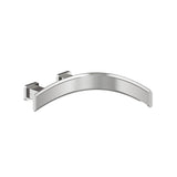 Isenberg By Flusso - Wall Mount Faucet Spout - Right Facing Curvature - Brushed Nickel PVD