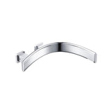 Isenberg By Flusso - Wall Mount Touchless Faucet With Electronic Sensor Box - Right Facing Curvature - Chrome