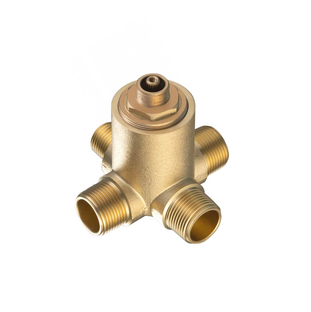 Isenberg By Flusso - Deck Mount Diverter Valve - Rough Brass
